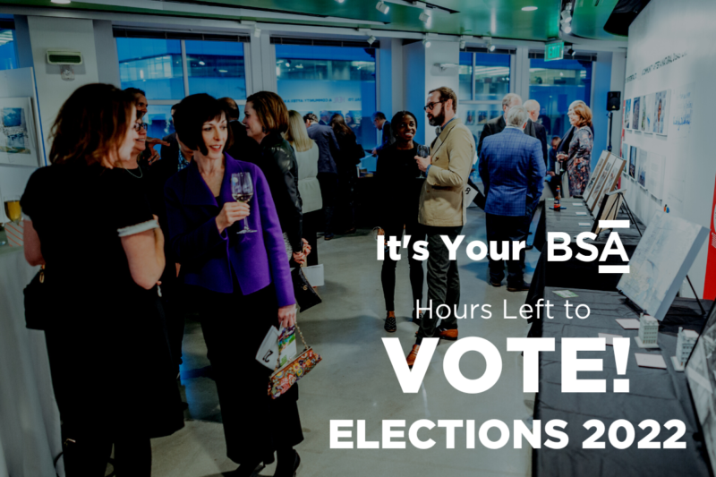 Boston Society for Architecture BSA Election Voting Deadline